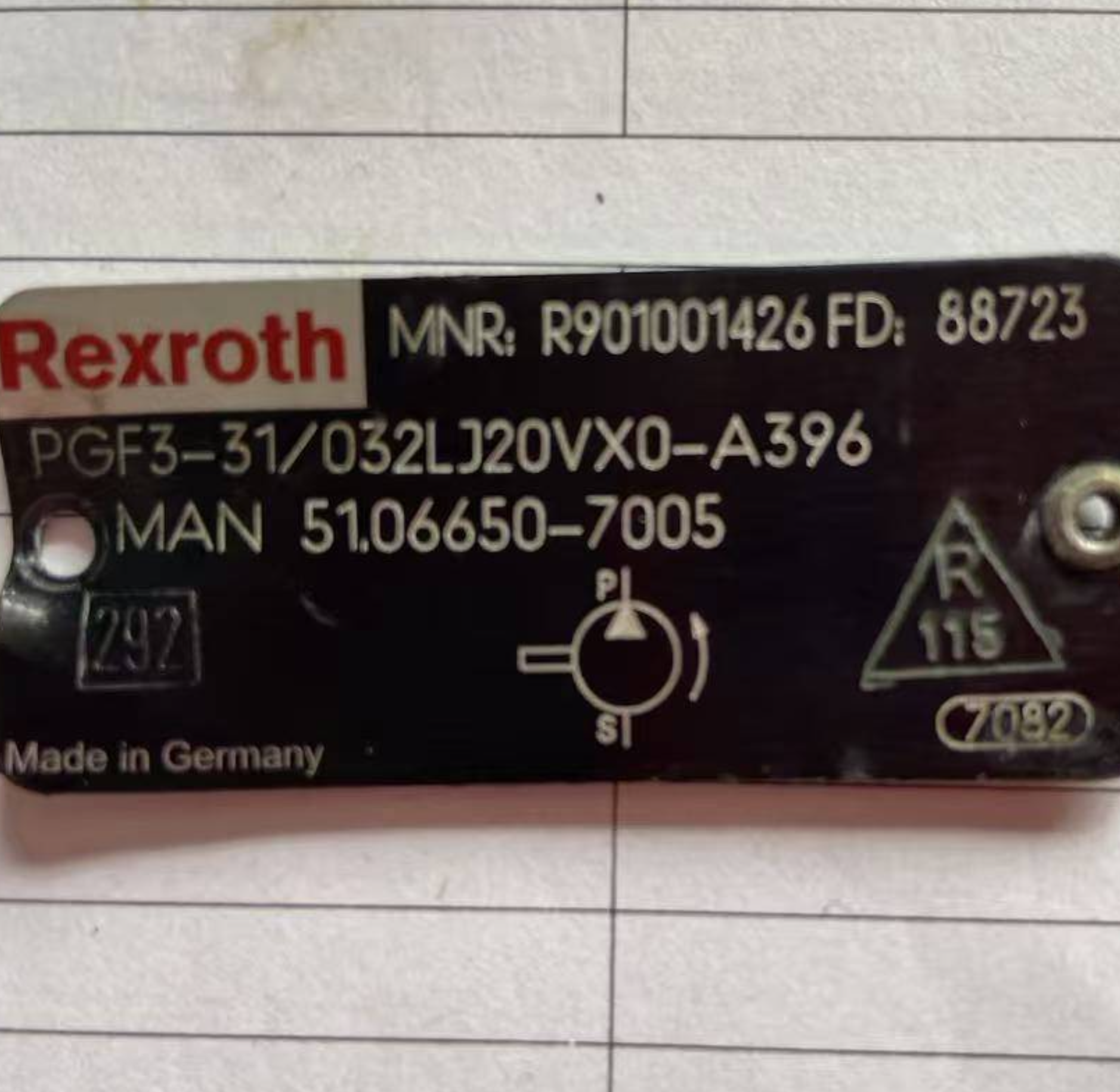 REXROTH 内齿轮泵 R901001426 PGF3-31/032LJ20VX0-A396